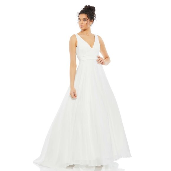 MAC DUGGAL | LAYERED TULLE CHIFFON BALL GOWN #55272 - Picture 1 of 6